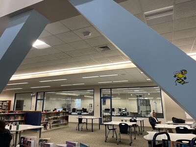 The New Construction in EHHS's Library Media Center