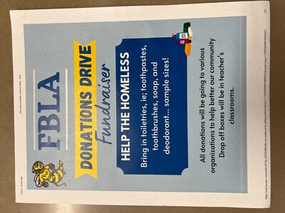 FBLA Donation Drive for the Homeless