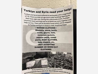 EH Students Gather Support After the Turkiye and Syria Earthquake